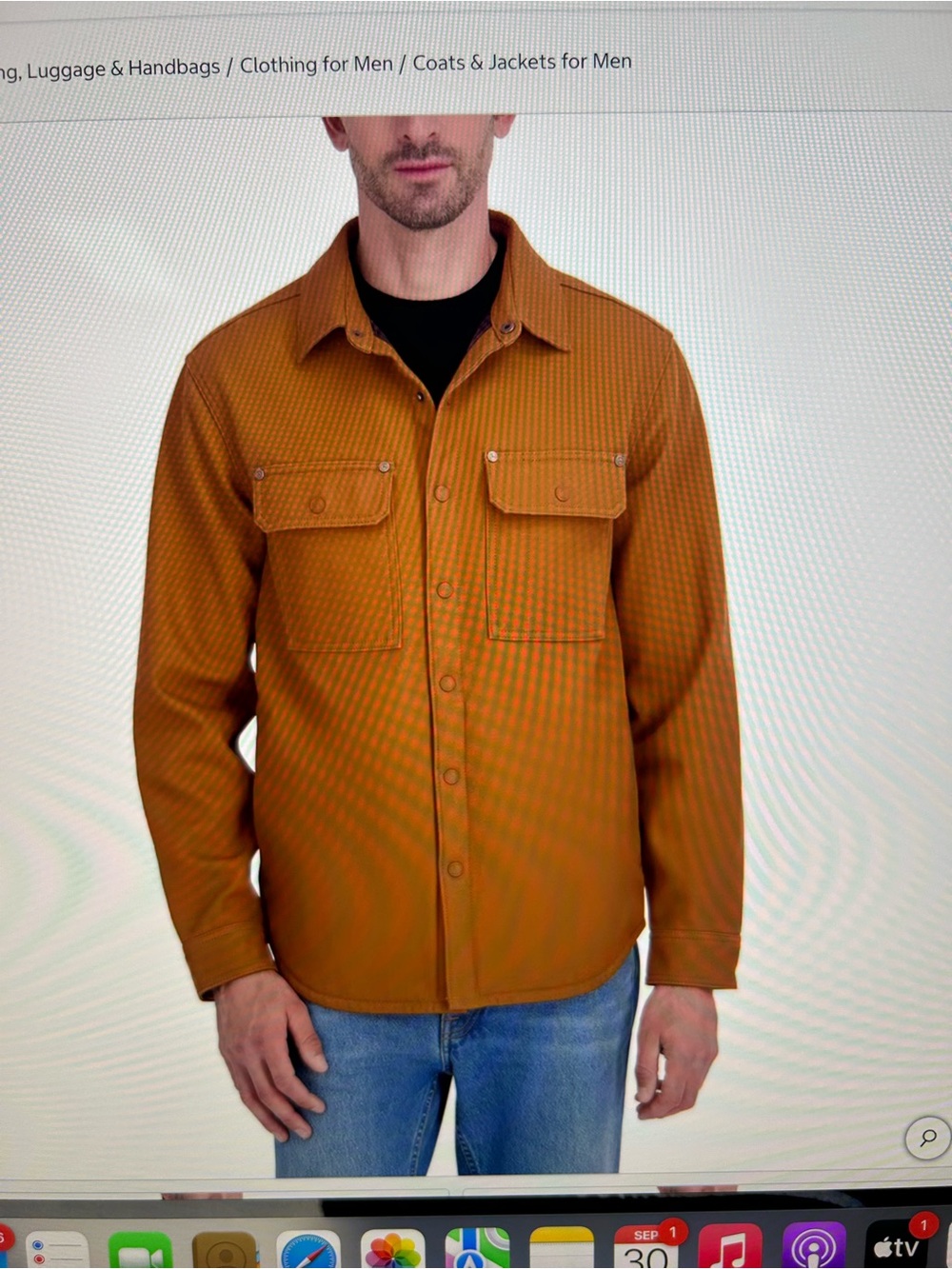 NET John Deere Men’s Fleece (Plaid) lined shirt Jacket W/pockets. XXL Tan